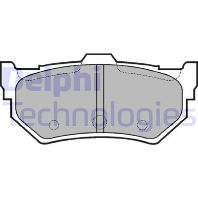 LP768 DELPHI Комплект тормозных колодок, дисковый тормоз