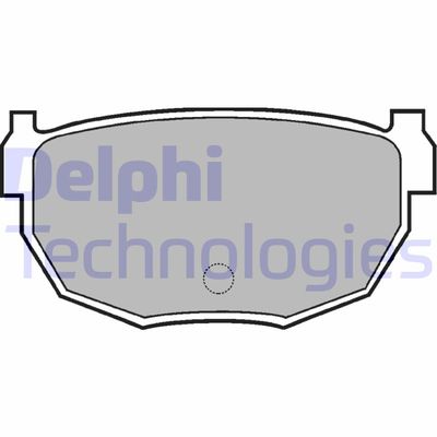 LP570 DELPHI Комплект тормозных колодок, дисковый тормоз