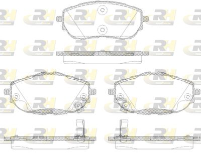 2156102 ROADHOUSE Комплект тормозных колодок, дисковый тормоз
