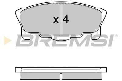 BP3065 BREMSI Комплект тормозных колодок, дисковый тормоз