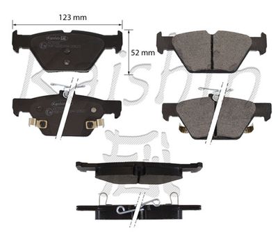 FK7078 KAISHIN Комплект тормозных колодок, дисковый тормоз