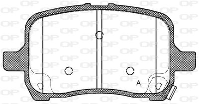 BPA108922 OPEN PARTS Комплект тормозных колодок, дисковый тормоз