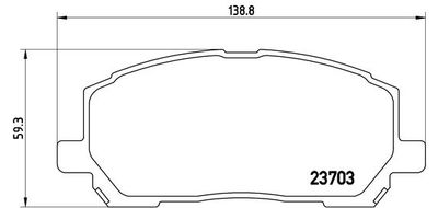 P83078 BREMBO Комплект тормозных колодок, дисковый тормоз