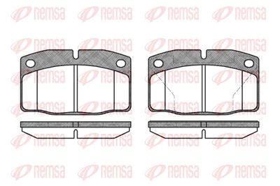 010140 REMSA Комплект тормозных колодок, дисковый тормоз