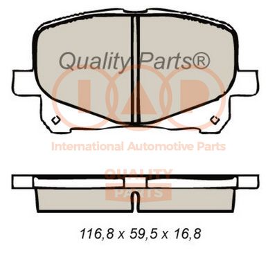 70417072 IAP QUALITY PARTS Комплект тормозных колодок, дисковый тормоз