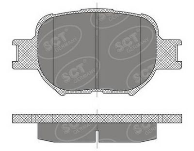 SP467PR SCT - MANNOL Комплект тормозных колодок, дисковый тормоз