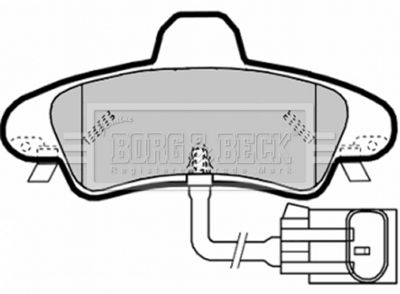 BBP1908 BORG & BECK Комплект тормозных колодок, дисковый тормоз