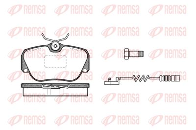 028402 REMSA Комплект тормозных колодок, дисковый тормоз
