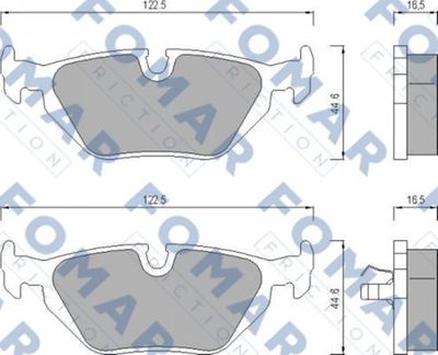 FO469881 FOMAR Friction Комплект тормозных колодок, дисковый тормоз