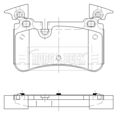 BBP2482 BORG & BECK Комплект тормозных колодок, дисковый тормоз