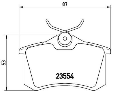 P68024 BREMBO Комплект тормозных колодок, дисковый тормоз