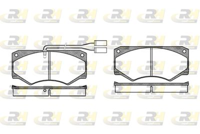 204742 ROADHOUSE Комплект тормозных колодок, дисковый тормоз