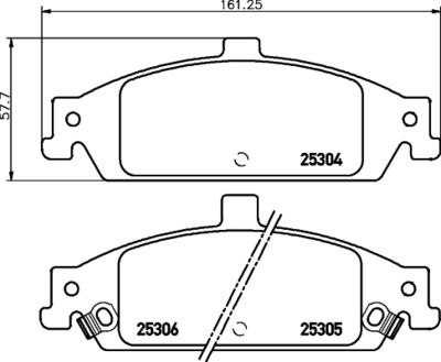 8DB355029771 HELLA PAGID Комплект тормозных колодок, дисковый тормоз