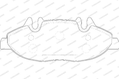 WBP24007A WAGNER Комплект тормозных колодок, дисковый тормоз