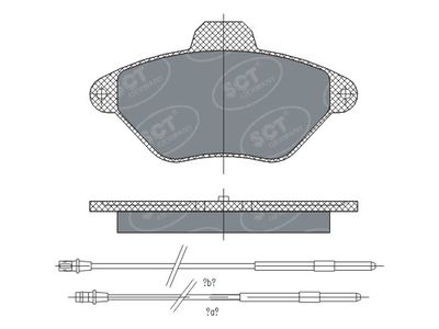 SP299PR SCT - MANNOL Комплект тормозных колодок, дисковый тормоз