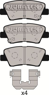 JCP8195 JURATEK Комплект тормозных колодок, дисковый тормоз