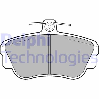 LP639 DELPHI Комплект тормозных колодок, дисковый тормоз