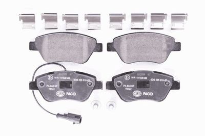 8DB355018821 HELLA PAGID Комплект тормозных колодок, дисковый тормоз