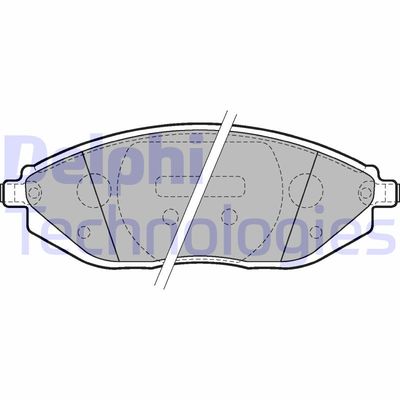 LP2218 DELPHI Комплект тормозных колодок, дисковый тормоз