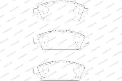 WBP23096A WAGNER Комплект тормозных колодок, дисковый тормоз