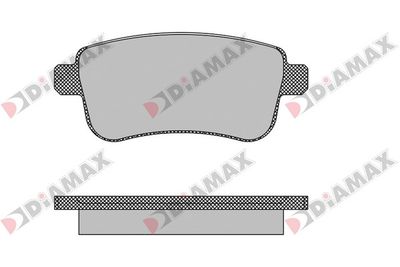 N09180 DIAMAX Комплект тормозных колодок, дисковый тормоз