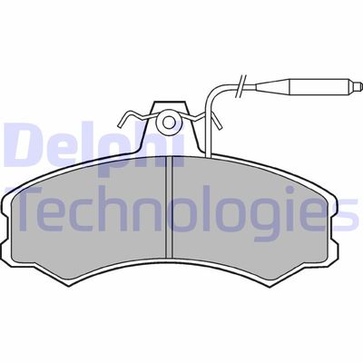 LP378 DELPHI Комплект тормозных колодок, дисковый тормоз