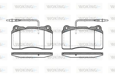 P766314 WOKING Комплект тормозных колодок, дисковый тормоз