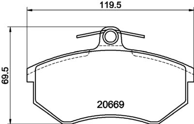 PCP1136 DON Комплект тормозных колодок, дисковый тормоз