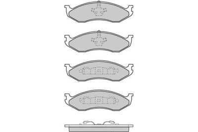 120715 E.T.F. Комплект тормозных колодок, дисковый тормоз
