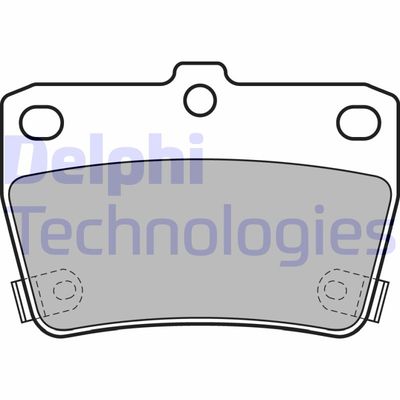 LP1942 DELPHI Комплект тормозных колодок, дисковый тормоз
