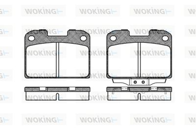 P576300 WOKING Комплект тормозных колодок, дисковый тормоз