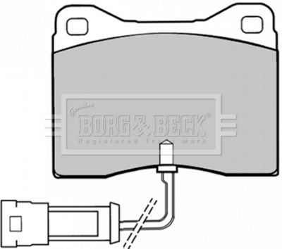 BBP1008 BORG & BECK Комплект тормозных колодок, дисковый тормоз