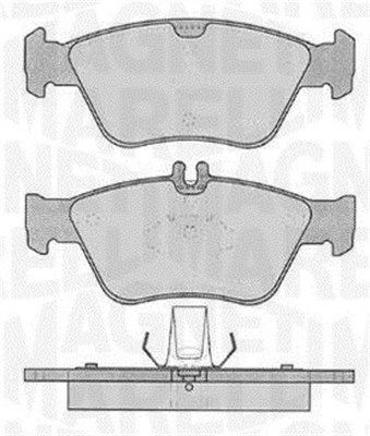 363916060310 MAGNETI MARELLI Комплект тормозных колодок, дисковый тормоз