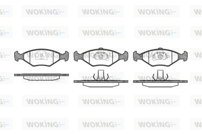 P381340 WOKING Комплект тормозных колодок, дисковый тормоз