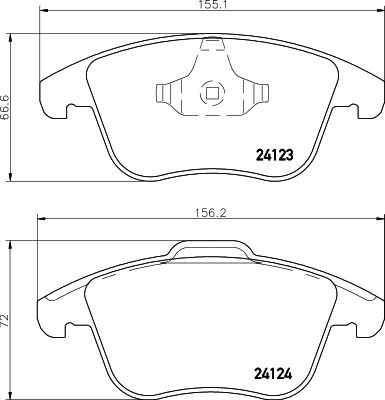 PCP1044 DON Комплект тормозных колодок, дисковый тормоз