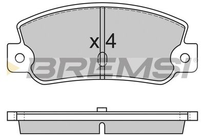 BP2212 BREMSI Комплект тормозных колодок, дисковый тормоз