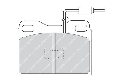 FDB424 FERODO Комплект тормозных колодок, дисковый тормоз