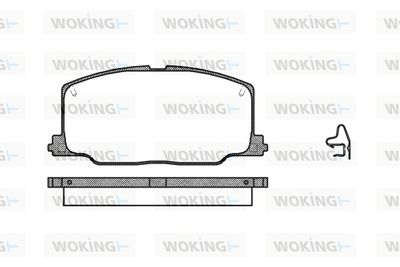 P368304 WOKING Комплект тормозных колодок, дисковый тормоз