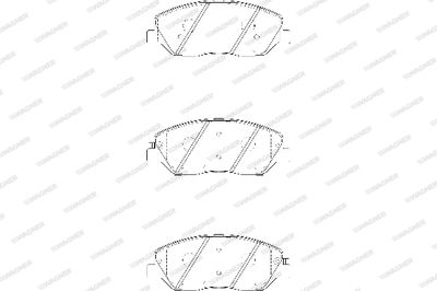 WBP24351A WAGNER Комплект тормозных колодок, дисковый тормоз