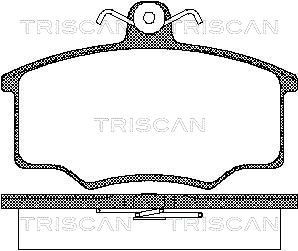 811010776 TRISCAN Комплект тормозных колодок, дисковый тормоз