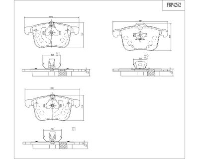 FBP4252 FI.BA Комплект тормозных колодок, дисковый тормоз