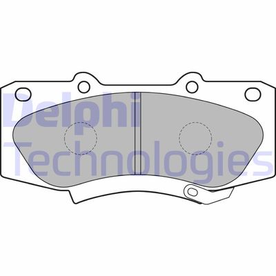 LP2244 DELPHI Комплект тормозных колодок, дисковый тормоз