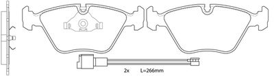 FP2249E FIT Комплект тормозных колодок, дисковый тормоз