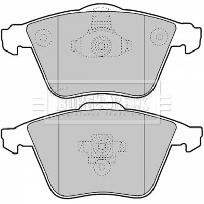 BBP1903 BORG & BECK Комплект тормозных колодок, дисковый тормоз