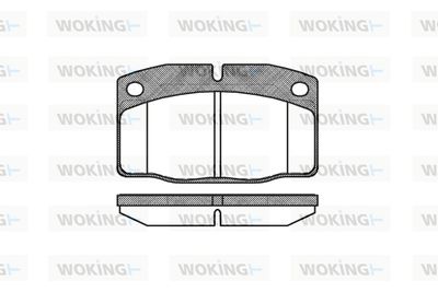 P001320 WOKING Комплект тормозных колодок, дисковый тормоз