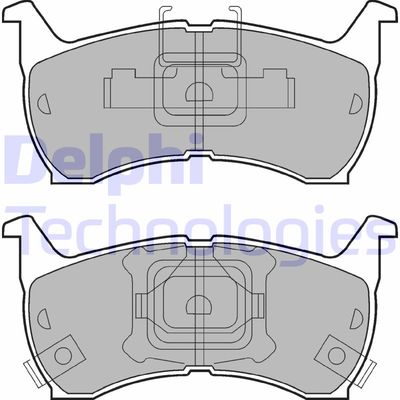 LP663 DELPHI Комплект тормозных колодок, дисковый тормоз