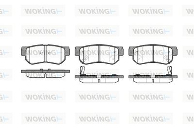 P646302 WOKING Комплект тормозных колодок, дисковый тормоз