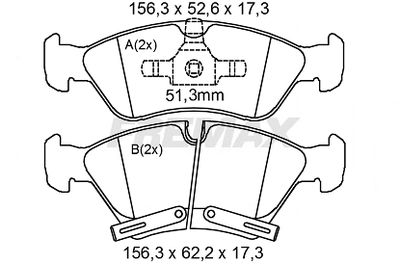 FBP2131 FREMAX Комплект тормозных колодок, дисковый тормоз