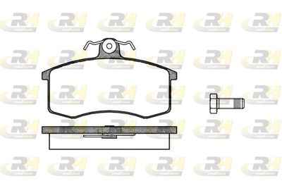 222100 ROADHOUSE Комплект тормозных колодок, дисковый тормоз