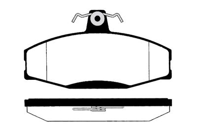 RA02580 RAICAM Комплект тормозных колодок, дисковый тормоз